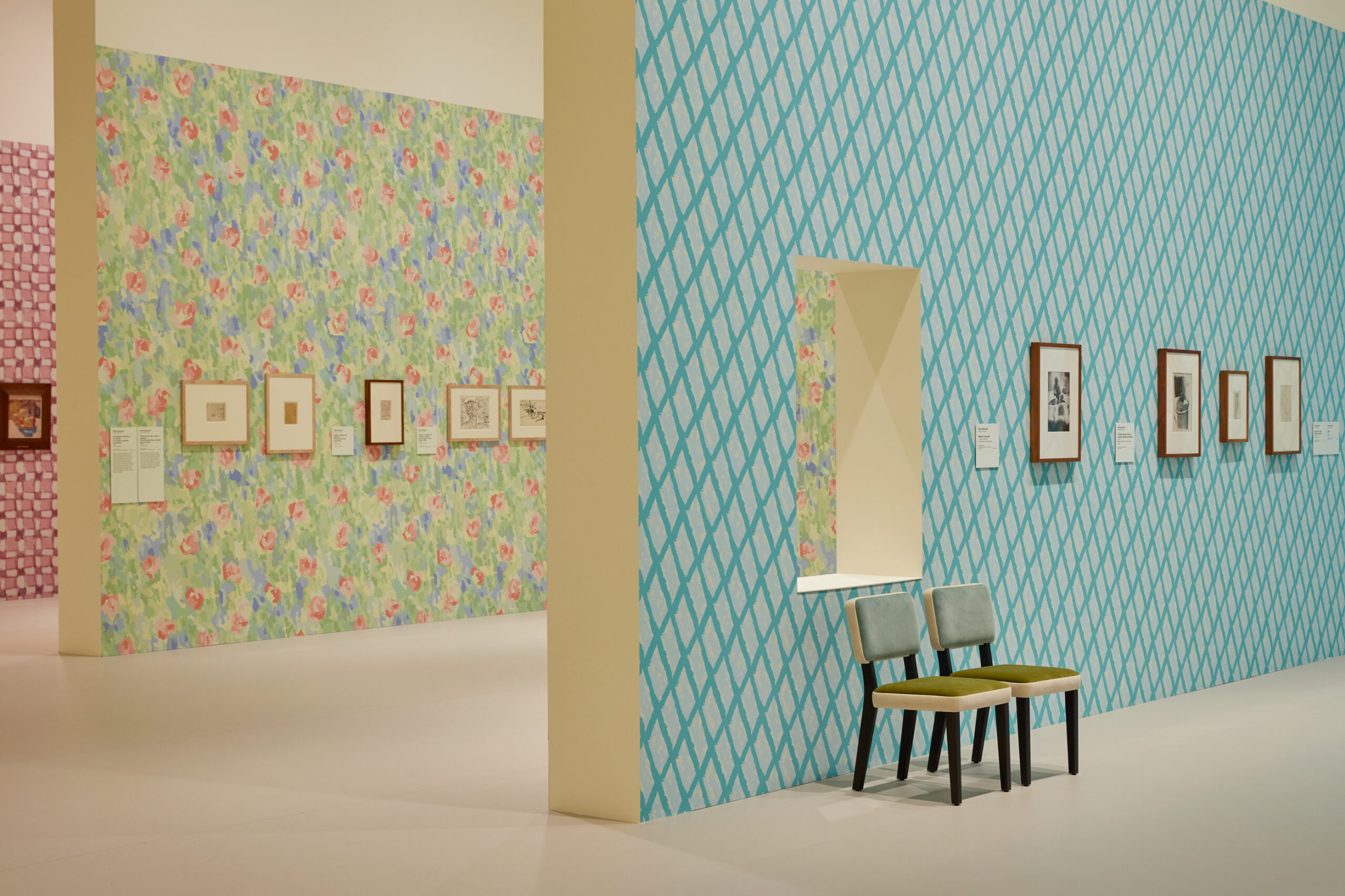 Installation view "Pierre Bonnard: Designed by India Mahdavi" 2023. Courtesy of the National Gallery of Victoria in Melbourne. Photo by Lillie Thompson.