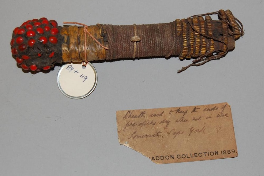 A fire stick made from natural materials.