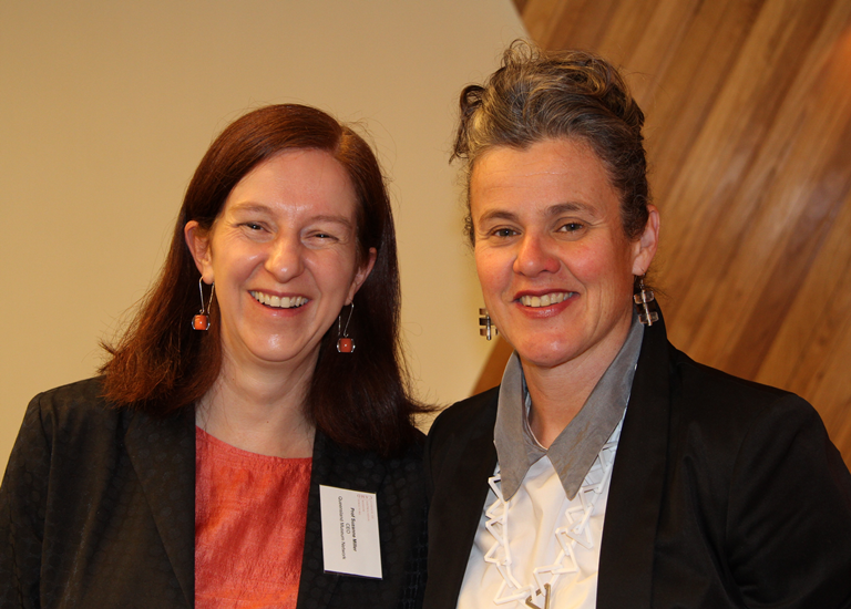 Prof Suzanne Miller, CAMD Chair (CEO, Queensland Museum Network) and Rose Hiscock, Director, Museum of Applied Arts and Sciences